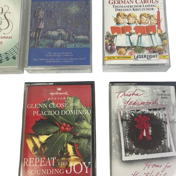 Vintage Lot of 11 1990s Christmas Cassette Tapes Diana Ross Trish Yearwood - Picture 3 of 5